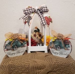 Fall Thanksgiving Centerpiece Tabletop Decor